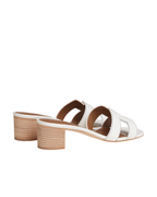 Oasis Leather Slippers – White