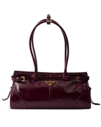 Bonnie Medium Leather Bag – Burgundy
