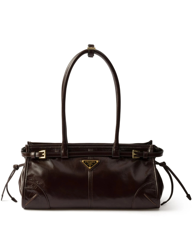 Bonnie Medium Leather Bag – Dark Brown