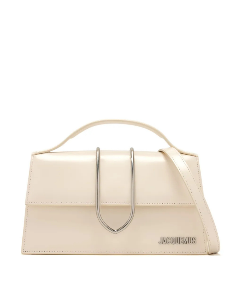 Le Grand Bambino Glossy Leather Tote Bag – Off White
