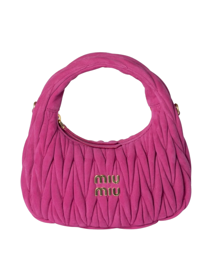 Wander Quilted Leather Tote Bag – Neon Pink