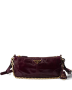 Medium Re-Edition Leather Shoulder Bag – Burgundy