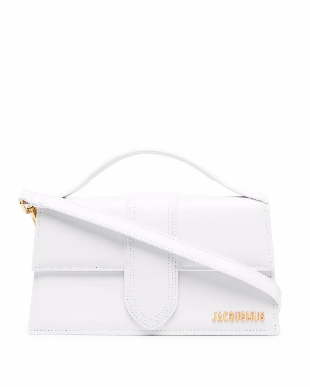 Le Grand Bambino Leather Tote Bag – White