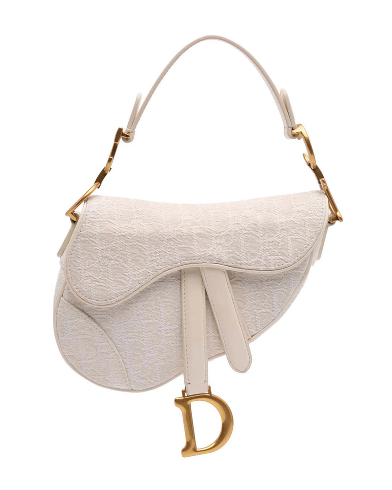 Mini Oblique Canvas Shoulder Bag – Off White
