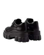 Monolith Brushed Leather Lace-Up Shoes – Black