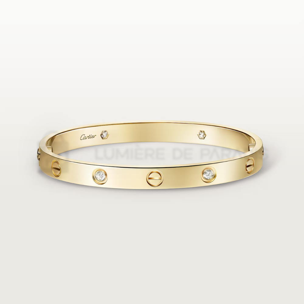 Love Bileklik, Klasik Model 4 Pırlantalı – 925 Ayar Gümüş