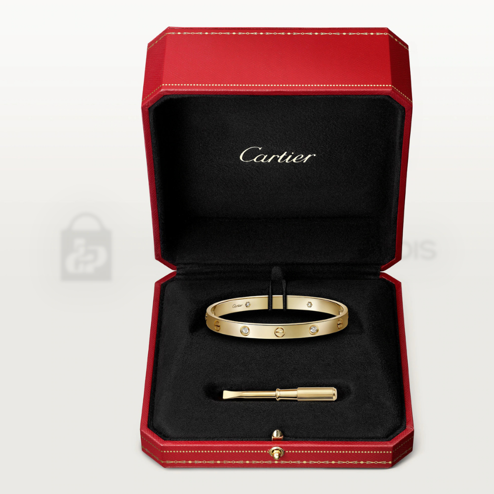 Love Bileklik, Klasik Model 4 Pırlantalı – 925 Ayar Gümüş