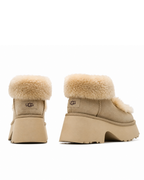Esmee Lace-Up Platform Boot Mustard