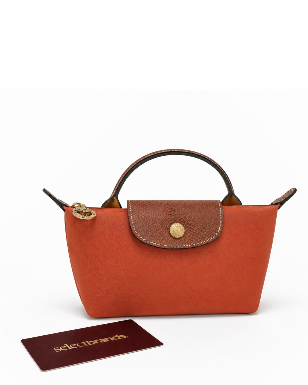 Le Pliage Original Mini Handbag – Brick Red (Crossbody)
