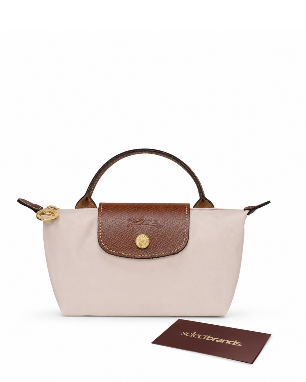 Le Pliage Original Mini Handbag – Light Beige (Crossbody)