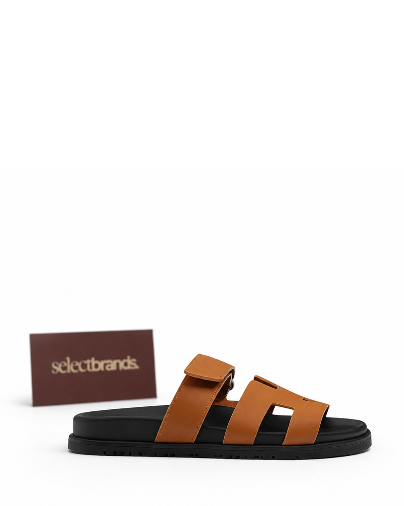 Chypre Leather Slippers – Tan