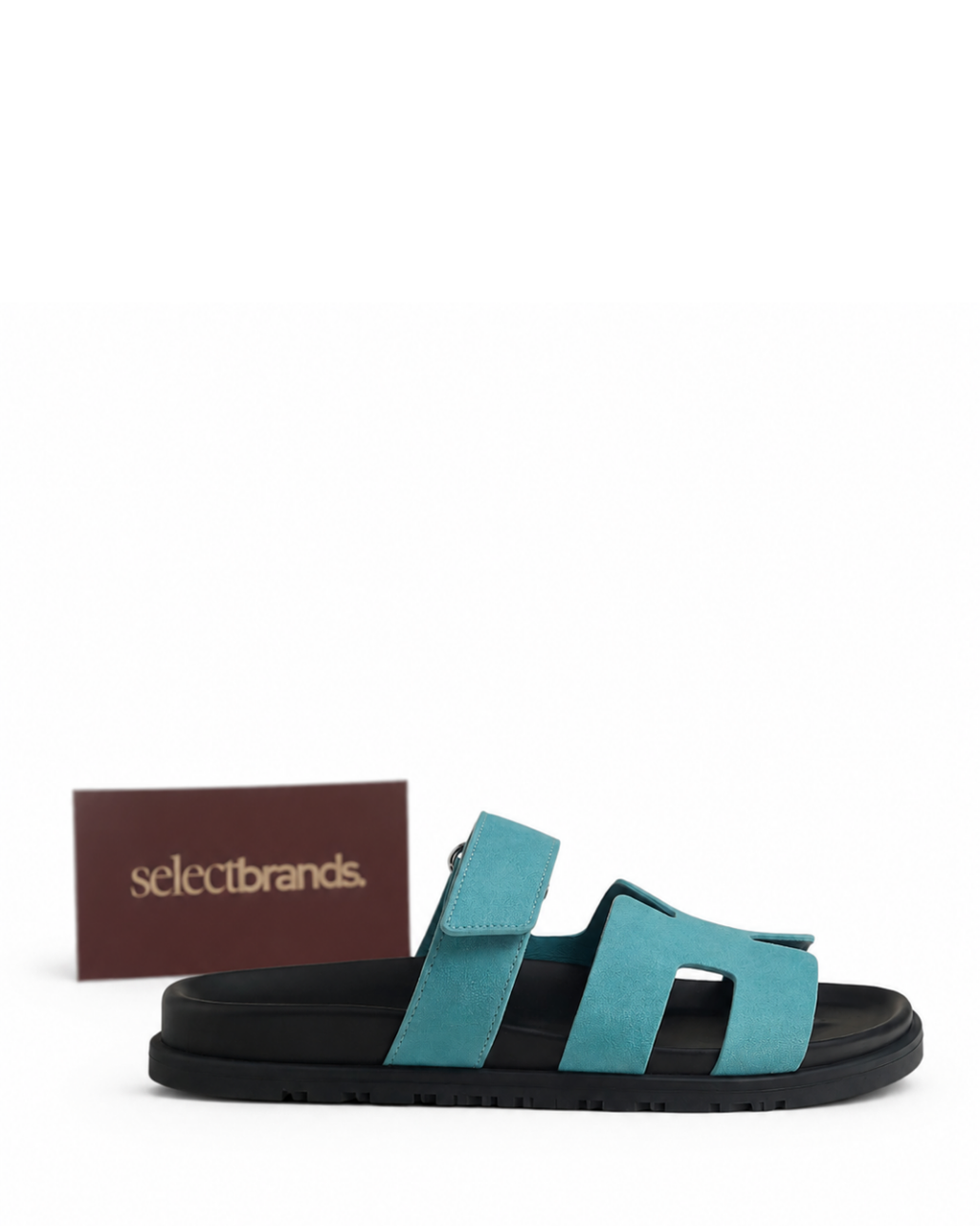 Chypre Leather Slippers – Mineral Blue