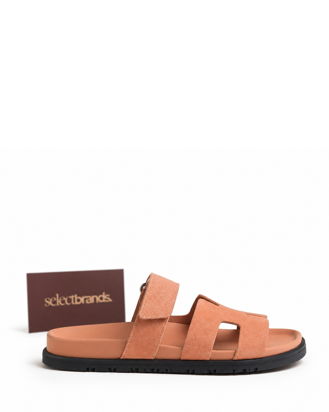 Chypre Leather Slippers – Peach/Beige