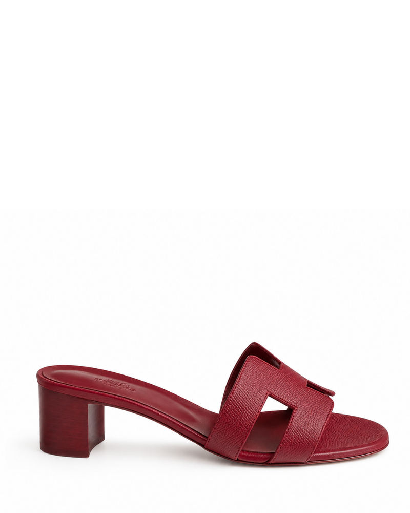 Oasis Leather Slippers – Raspberry Pink