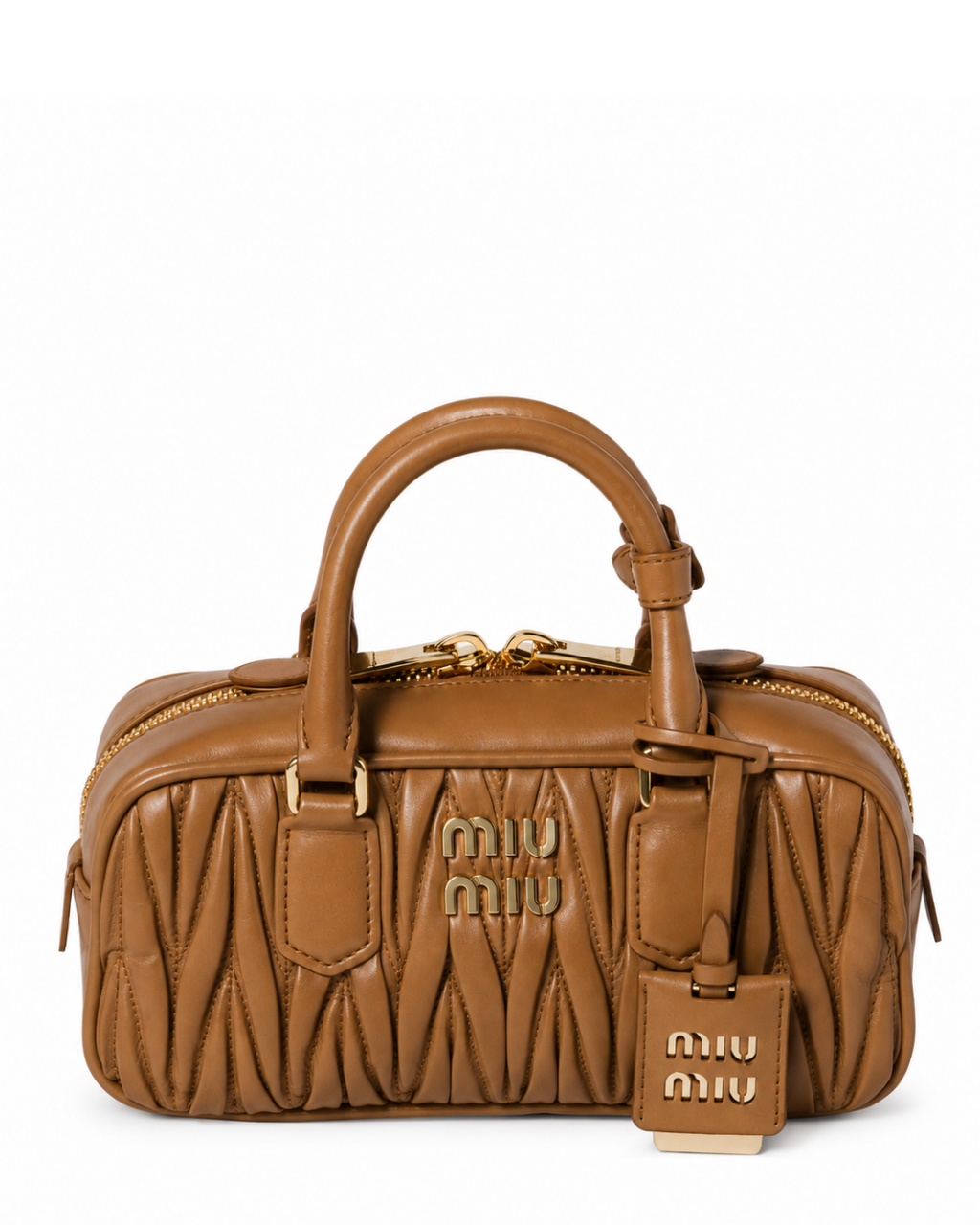 Arcadie Quilted Leather Tote Bag – Tan