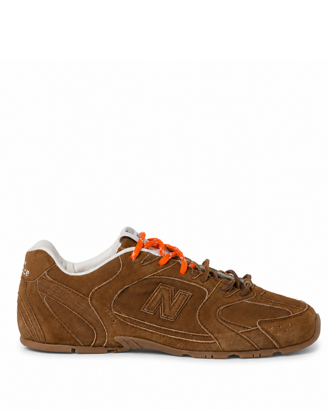 Suede and Mesh Sneakers