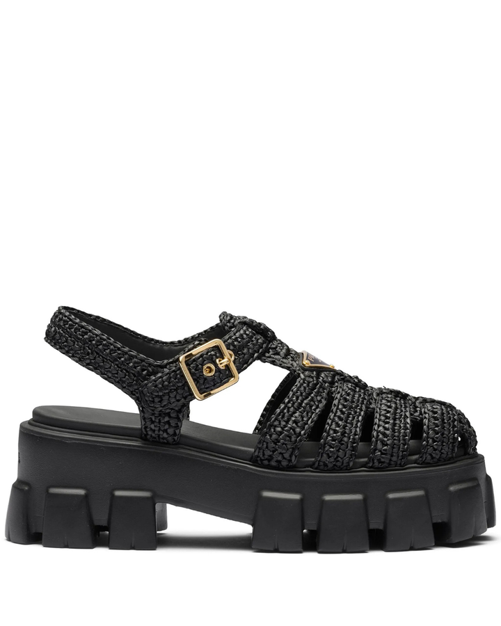 55mm Monolith Crochet Cage Sandals