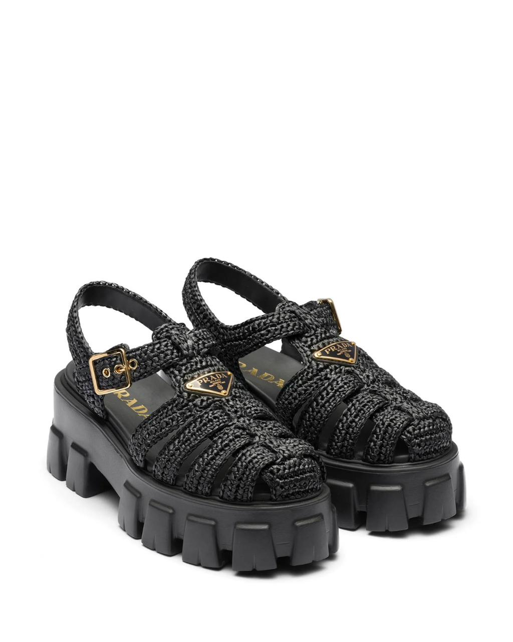 55mm Monolith Crochet Cage Sandals