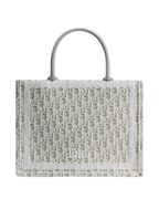 Book Tote Bag — Medium Latte and Gray