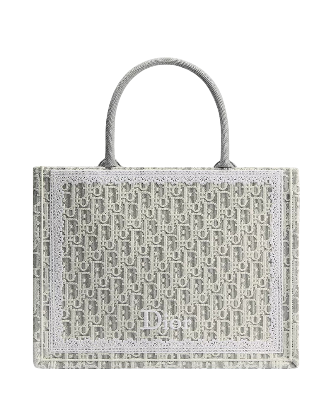 Book Tote Bag — Medium Latte and Gray