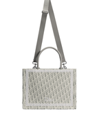 Book Tote Bag — Medium Latte and Gray