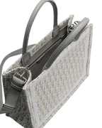 Book Tote Bag — Medium Latte and Gray