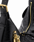 Crinkled Calfskin Macrocannage Large Voyage Bag