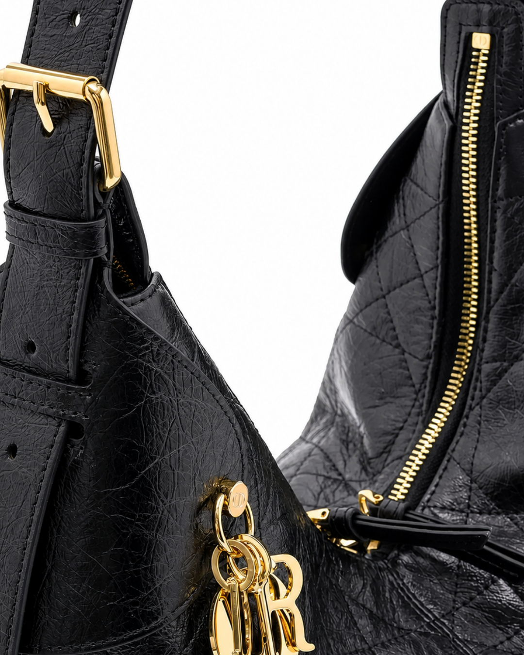 Crinkled Calfskin Macrocannage Large Voyage Bag