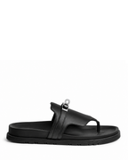 Empire Leather Slippers – Black
