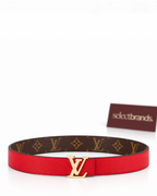 Initials 30mm Reversible Leather Belt
