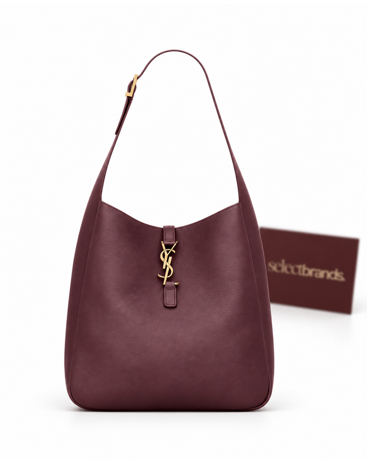 Le 5 à 7 Grained Leather Large Bucket Bag
