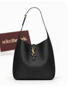 Le 5 à 7 Grained Leather Large Bucket Bag