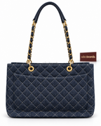 CC'21 Denim Chain Tote Bag