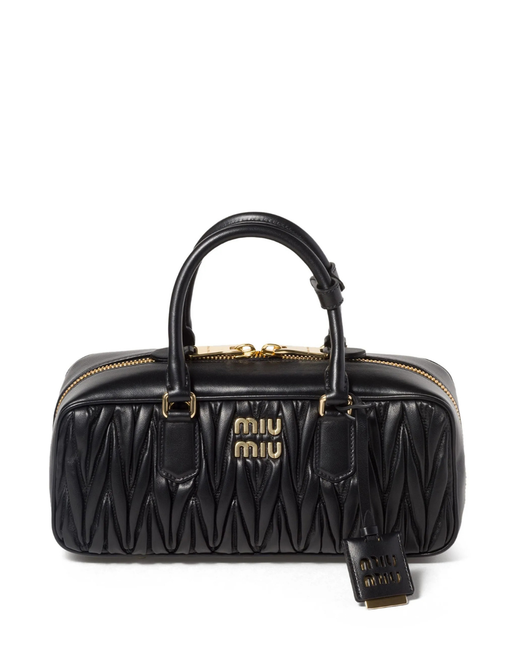Arcadie Quilted Leather Tote Bag – Black