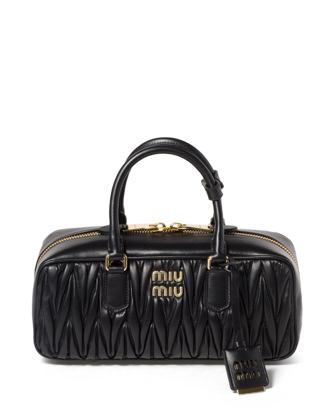 Arcadie Quilted Leather Tote Bag – Black