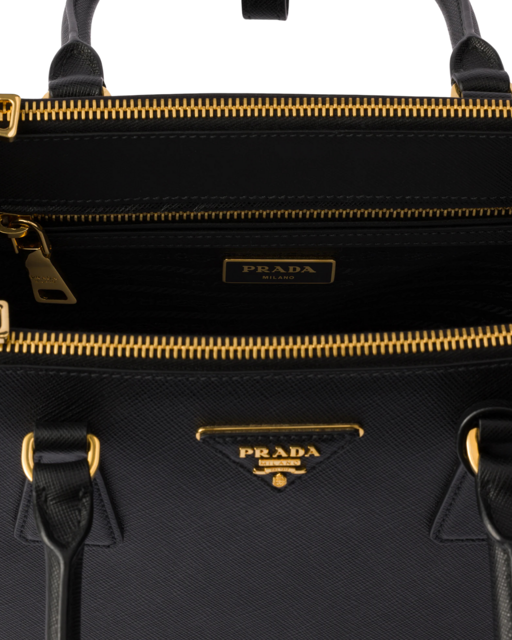 Galleria Medium Saffiano Leather Bag – Black
