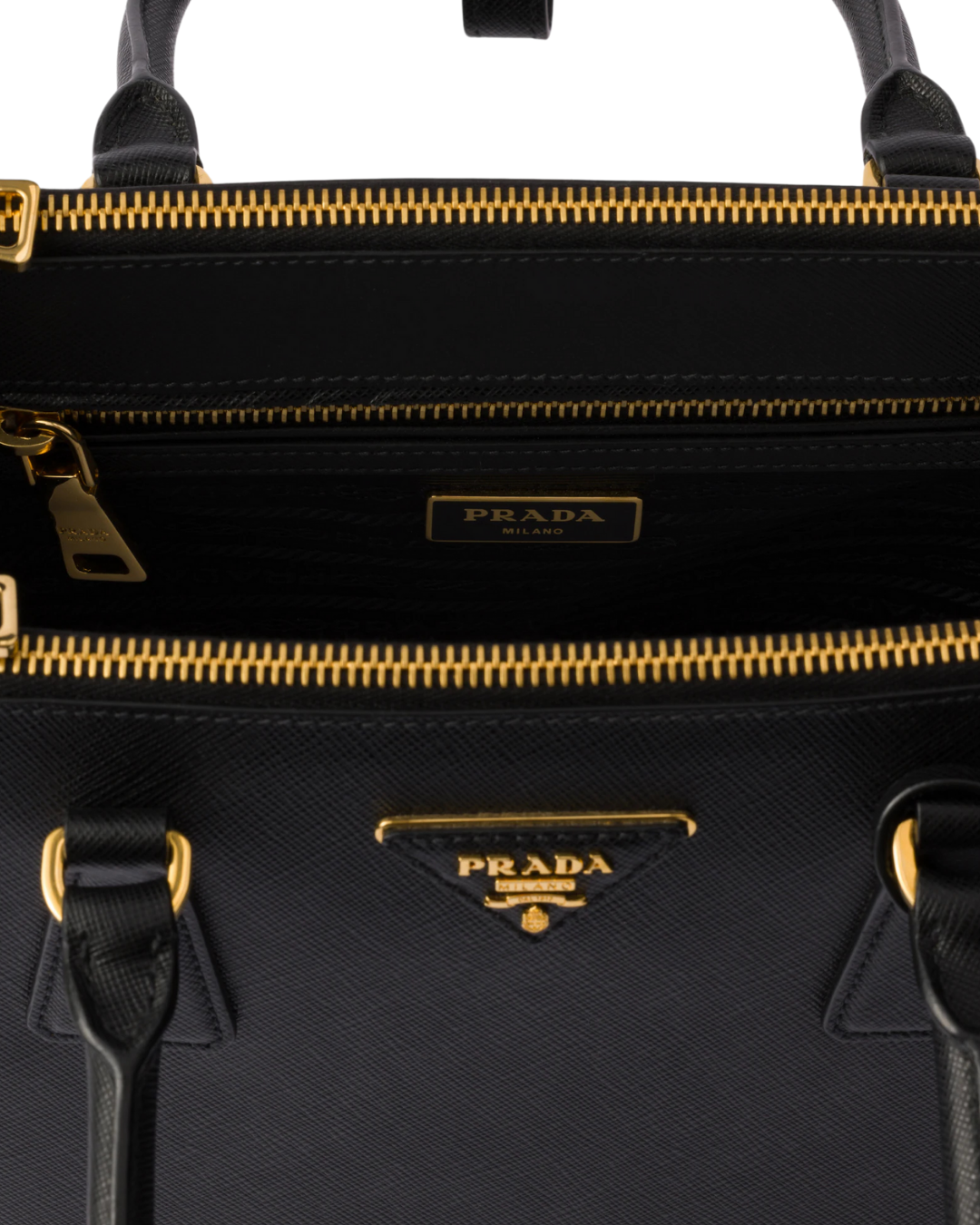 Galleria Medium Saffiano Leather Bag – Black