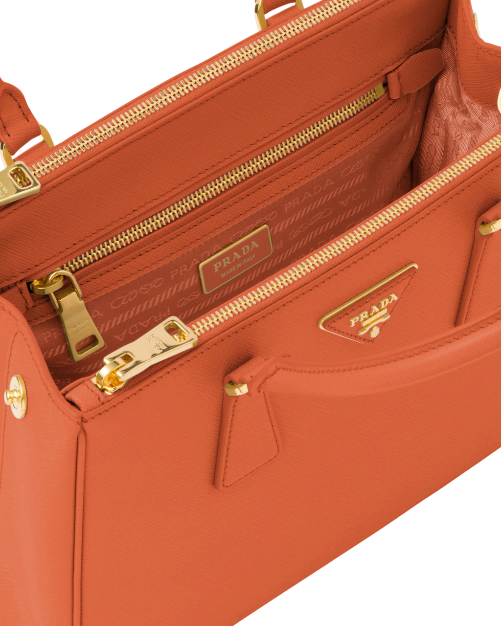 Galleria Medium Saffiano Leather Bag – Orange