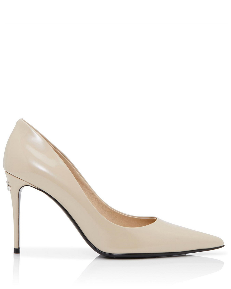 Vitello Lucido Pumps – Cream