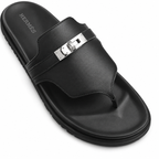 Empire Leather Slippers – Black