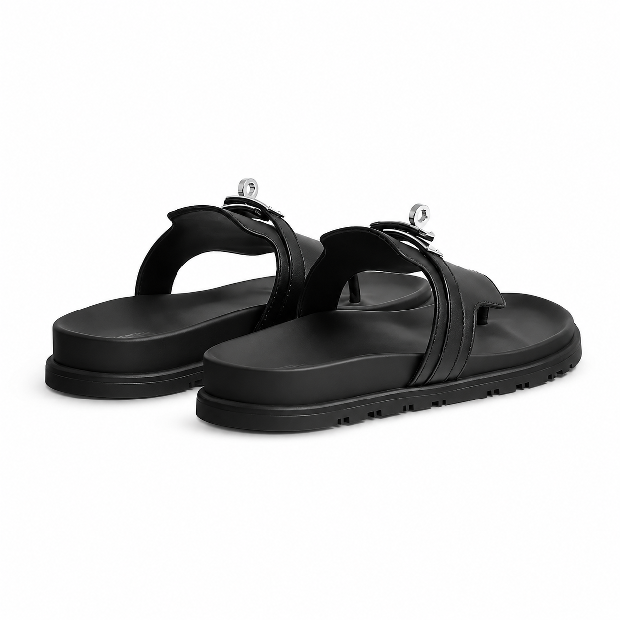 Empire Leather Slippers – Black