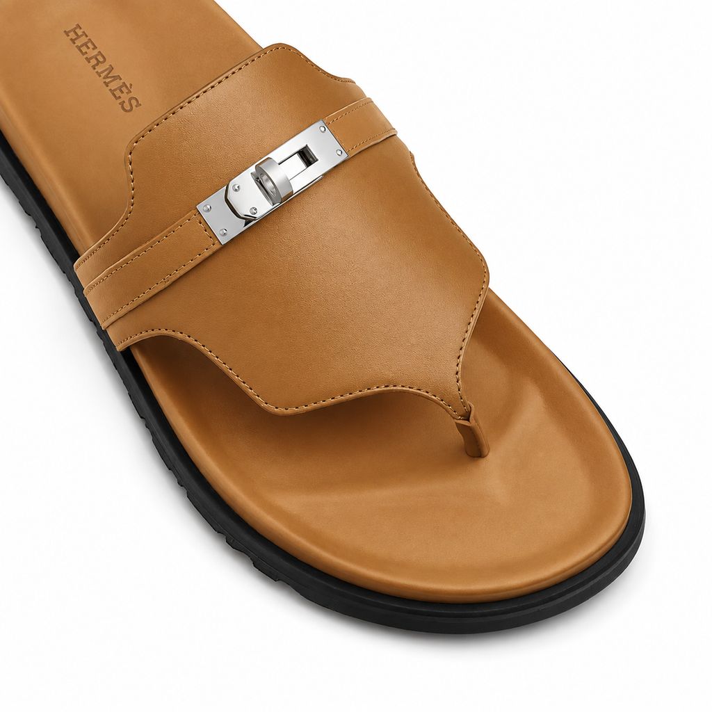 Empire Leather Slippers – Tan
