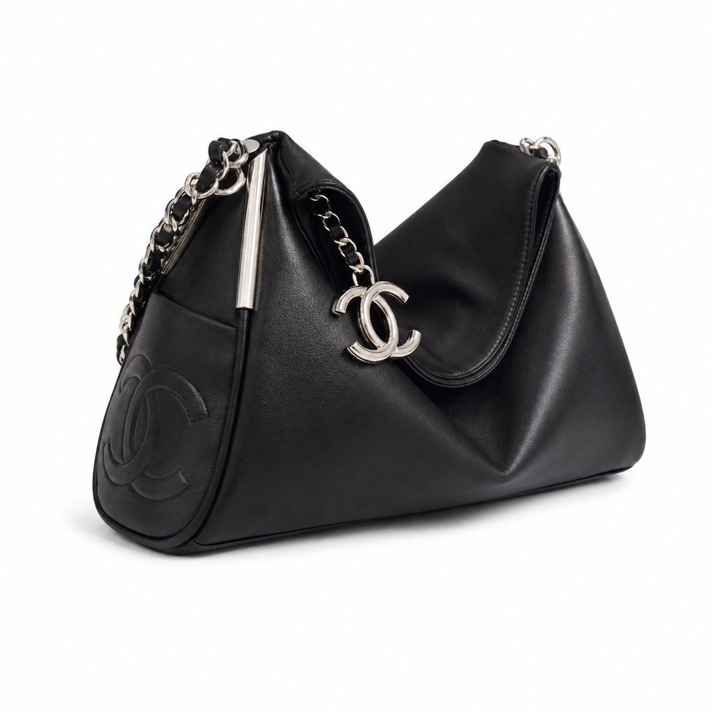 CC 2021 Quilted Flap Hobo Bag