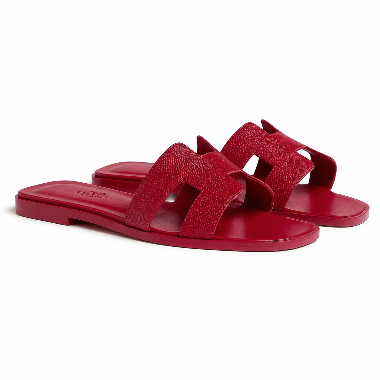 Oran Leather Slippers – Raspberry Pink