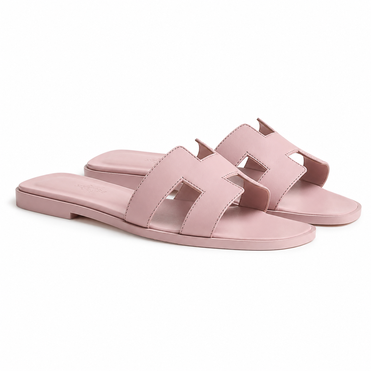 Oran Leather Slippers – Cabaret Pink