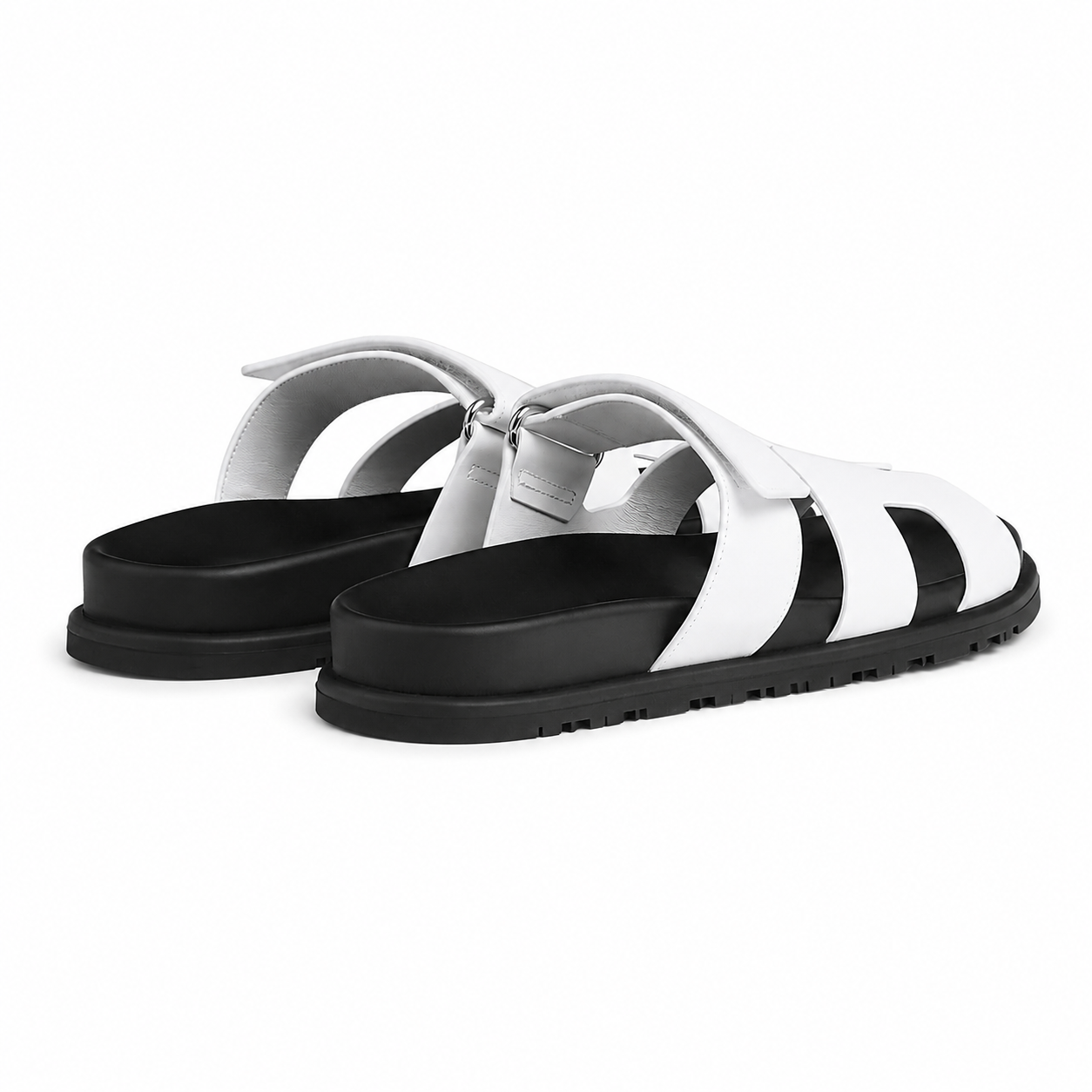 Chypre Leather Slippers – White
