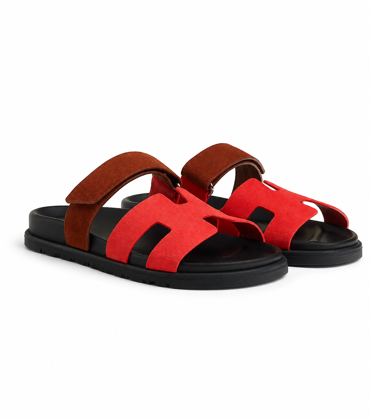 Chypre Leather Slippers – Kinetic Red