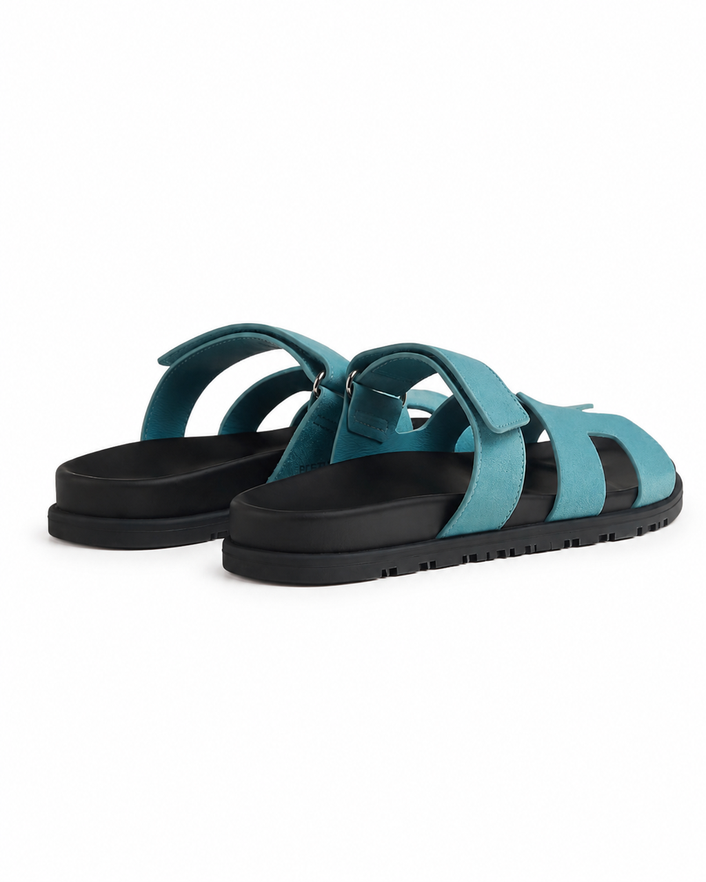 Chypre Leather Slippers – Mineral Blue