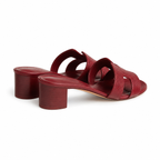 Oasis Leather Slippers – Raspberry Pink