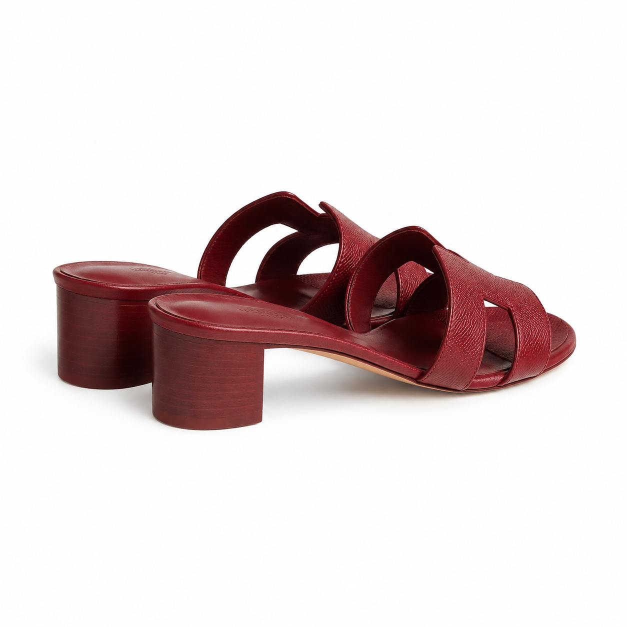 Oasis Leather Slippers – Raspberry Pink